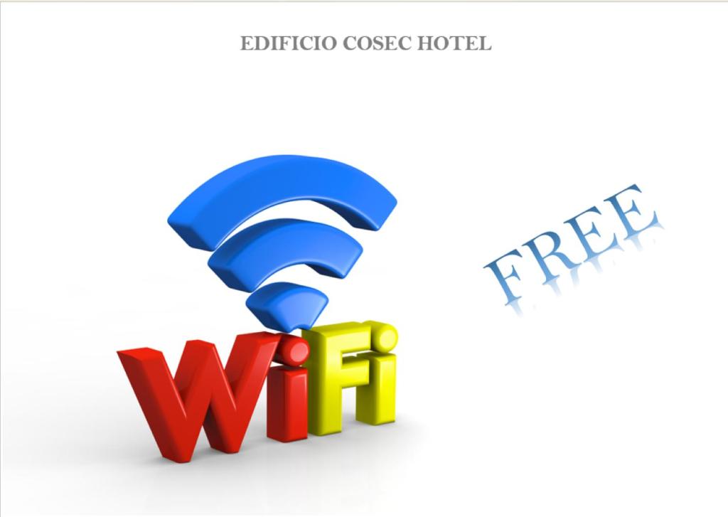 Certifikát, hodnocení, plakát nebo jiný dokument vystavený v ubytování Edificio Cosec Hotel
