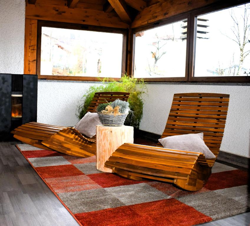 Posezení v ubytování Albergo Canella