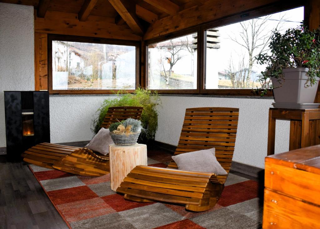 Posezení v ubytování Albergo Canella