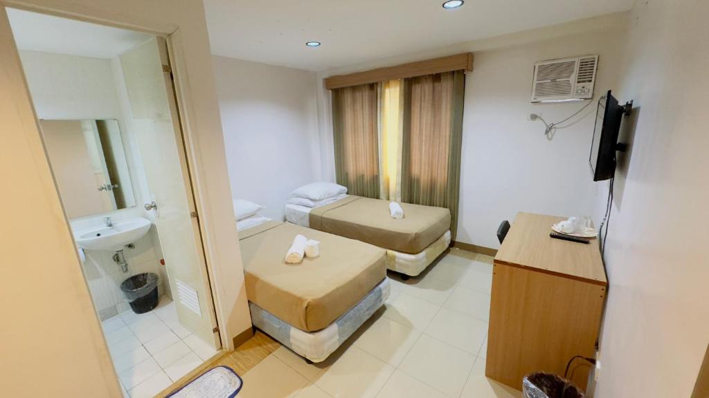 Koupelna v ubytování La Anclar Hotel