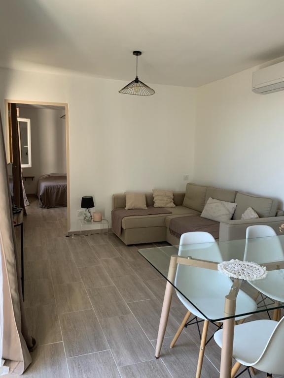 Posezení v ubytování Logement entier vue mer