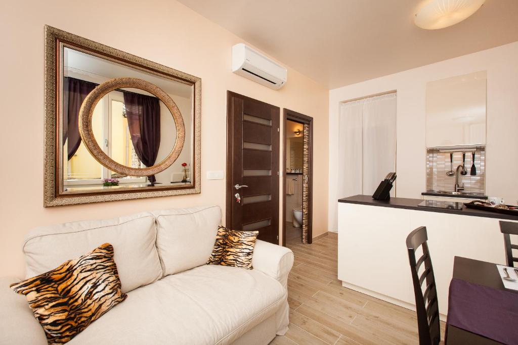 Kuchyň nebo kuchyňský kout v ubytování Apartments Villa Bianca
