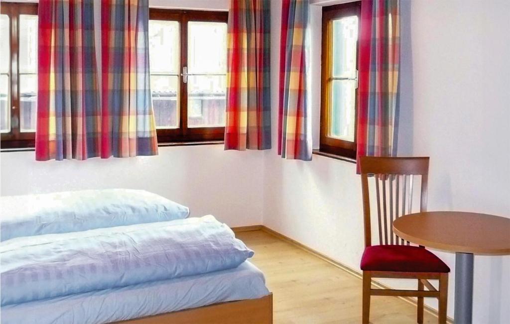 Posteľ alebo postele v izbe v ubytovaní Ferienwohnung Mit Badeteich