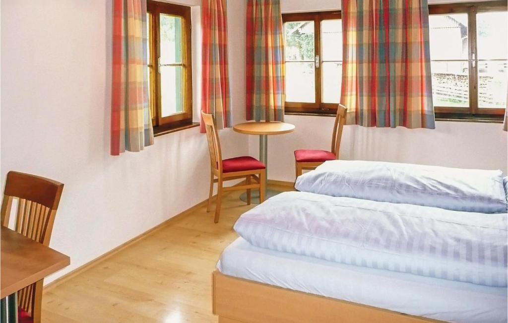 Posteľ alebo postele v izbe v ubytovaní Ferienwohnung Mit Badeteich