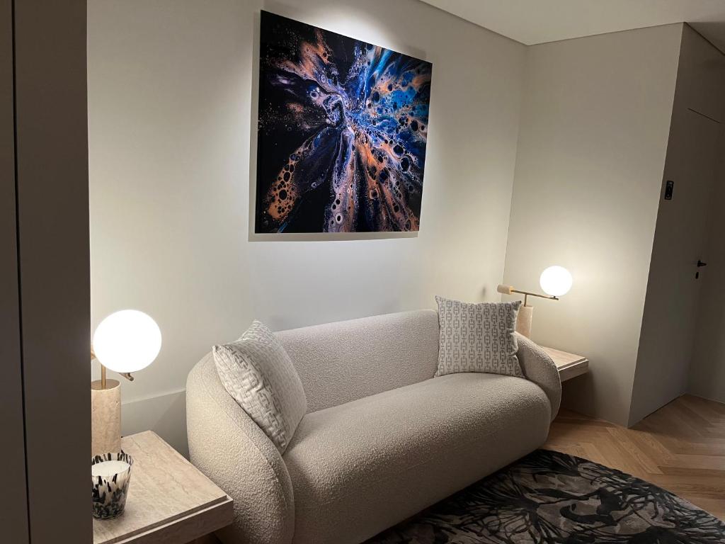 Posezení v ubytování Palatial Suites