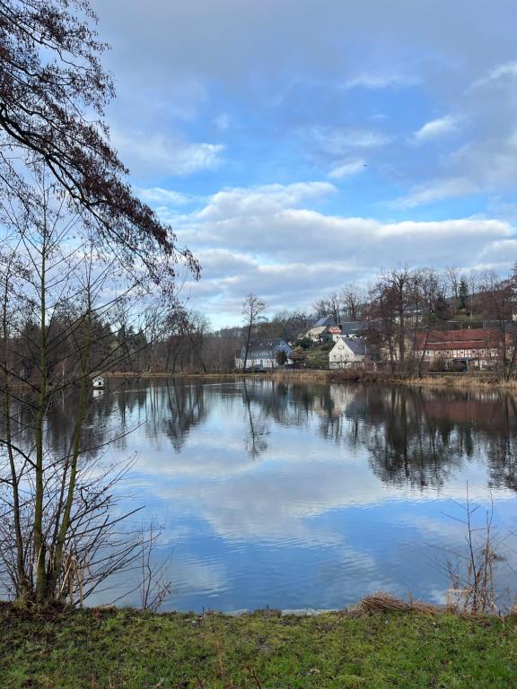 Ferienwohnung Idyll am Weigsdorfer Teich - Apartamento Con Vista Al Lago