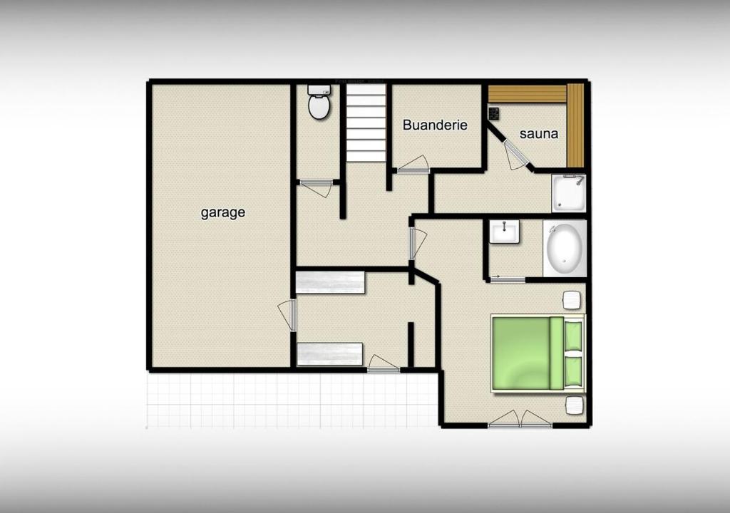a floor plan of a house at Chalet Sicoria - Les Congères in Le Grand-Bornand