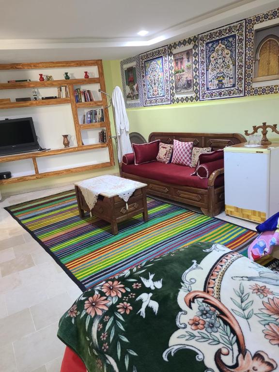 Posezení v ubytování Maison D'hôte Dar Saida