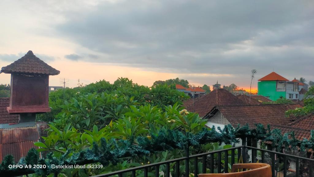 a view of a city with houses and trees at DANU HOUSE UBUD in Ubud