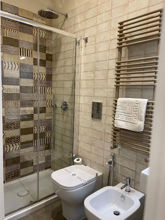Koupelna v ubytování Schilizzi Hotel