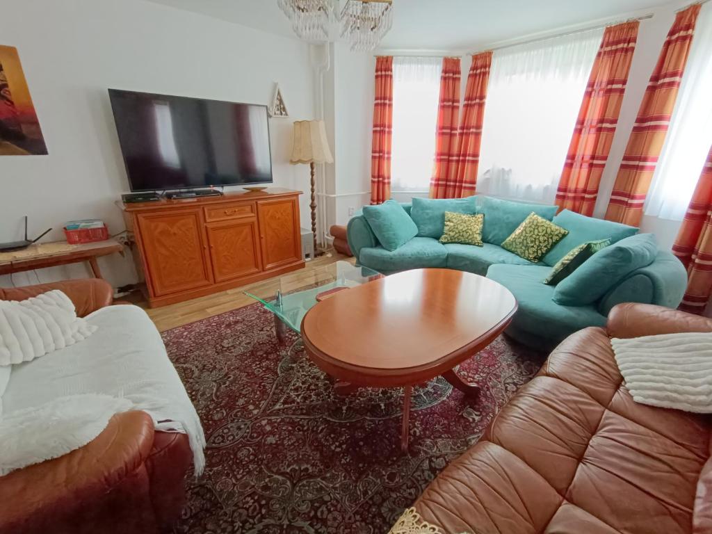 TV a/nebo společenská místnost v ubytování Holiday Home Moldava