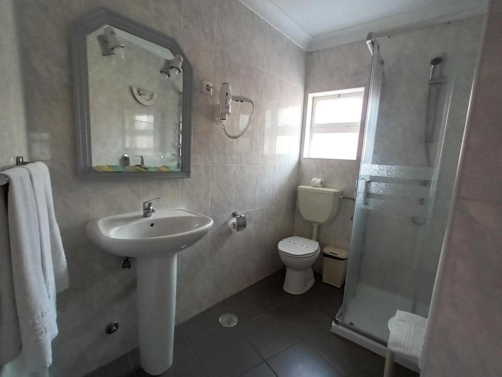 Koupelna v ubytování Hotel Branco I