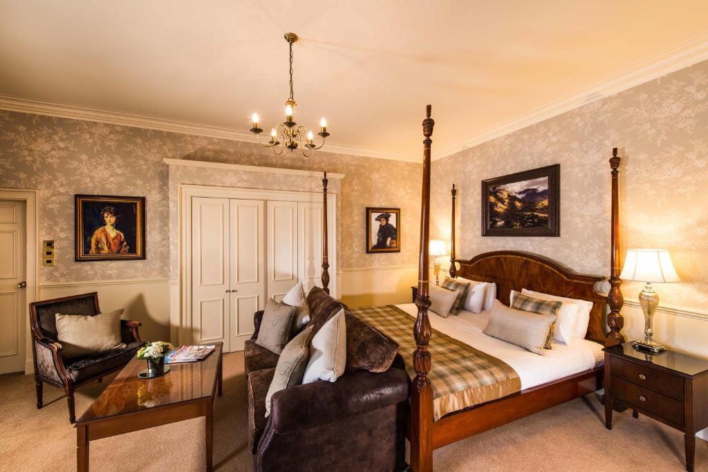 Postel nebo postele na pokoji v ubytování Thainstone House