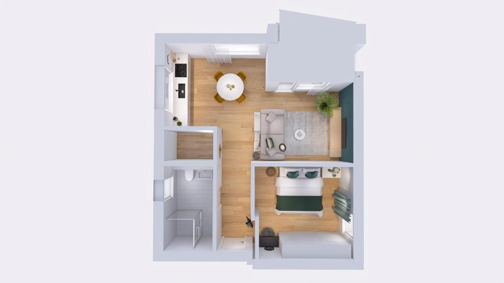 Apartmenthaus am Kaiser-Wilhelm-Park - 一卧室公寓