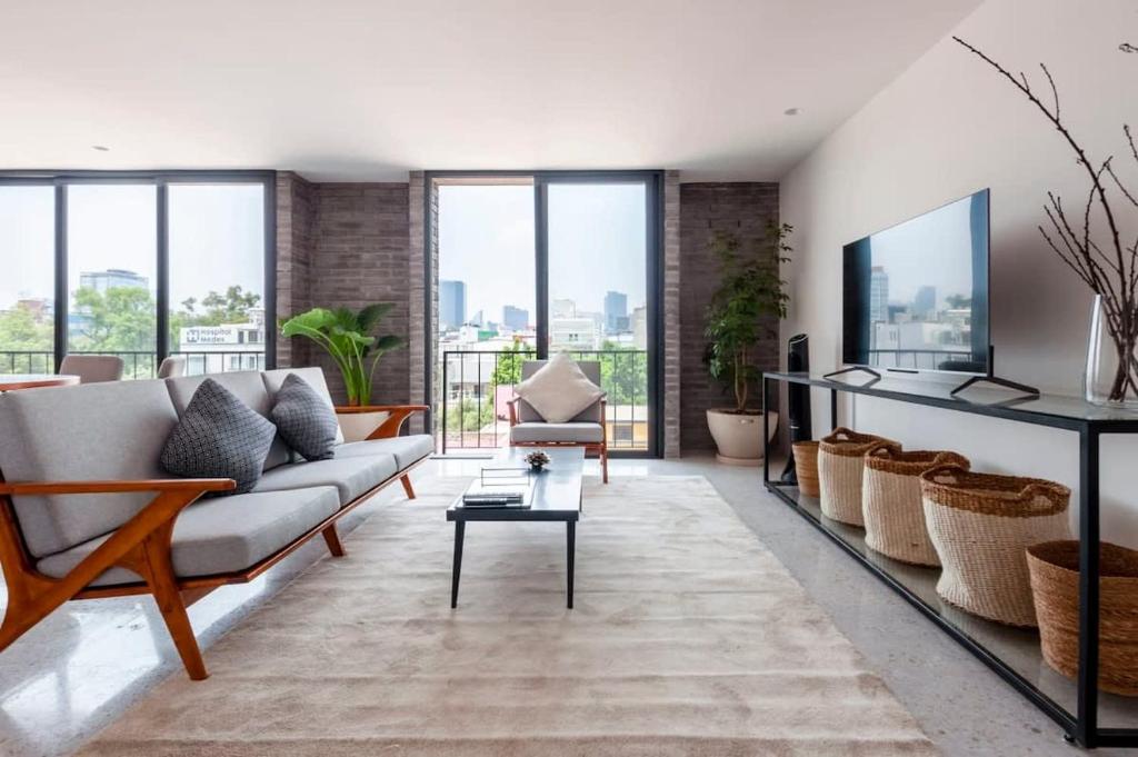 Fancy and Modern 2BR Duplex in Roma Norte, Mexico City (updated prices 2024)