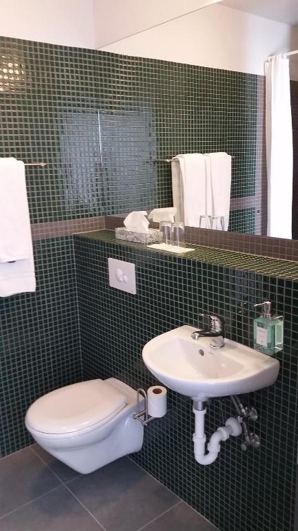 Koupelna v ubytování Hótel Valaskjálf
