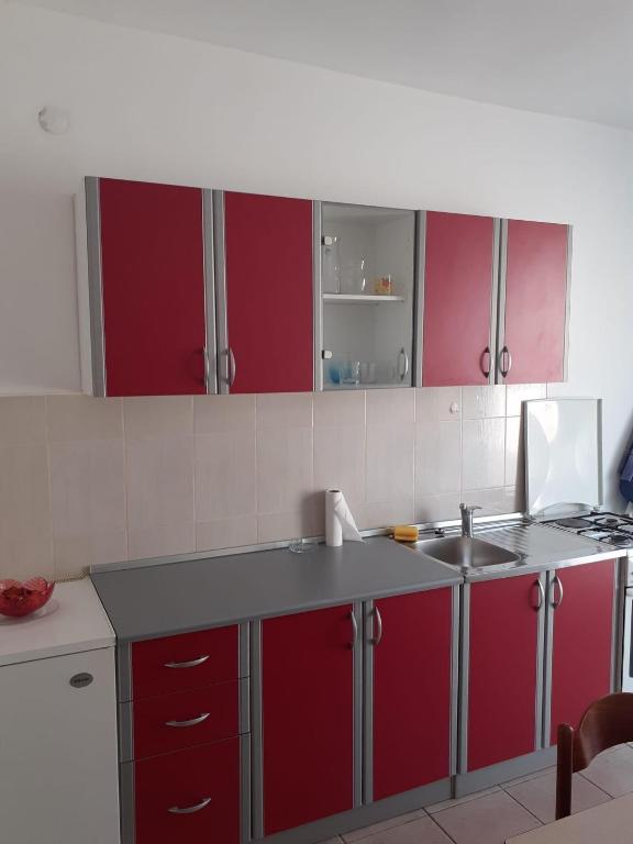 Kuchyň nebo kuchyňský kout v ubytování Apartments by the sea Metajna, Pag - 6395