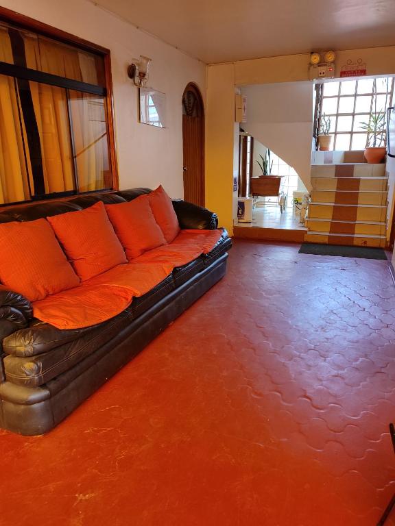 Posezení v ubytování Andean Hostel