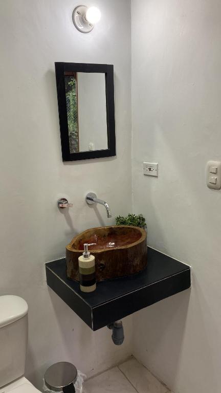 Koupelna v ubytování CASA RAÍZ RÍO ANCHO