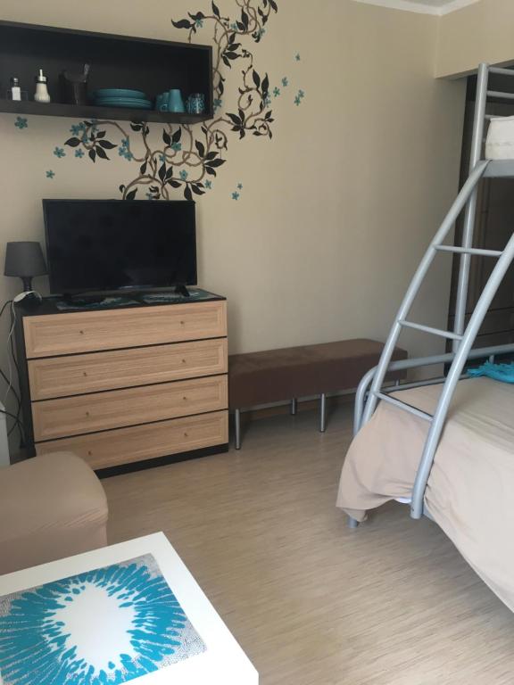 TV a/nebo společenská místnost v ubytování PATIO dom gościnny