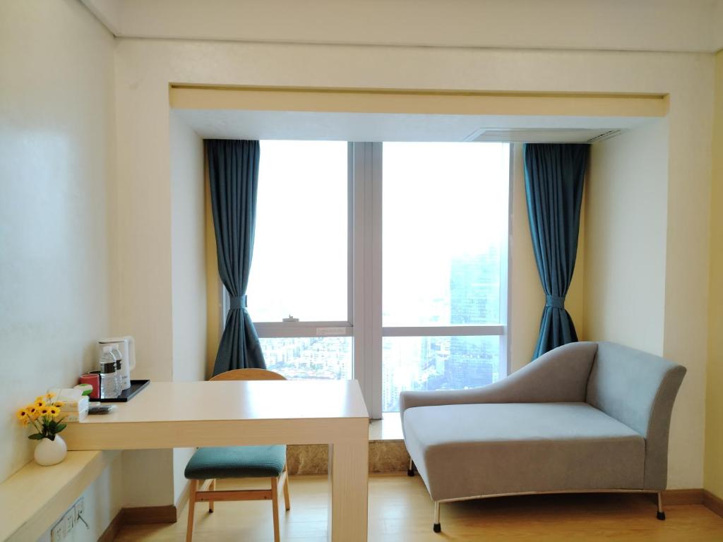 Posezení v ubytování HT Legend Hotel Changgang Metro Station Exit F -Direct to Canton Fair