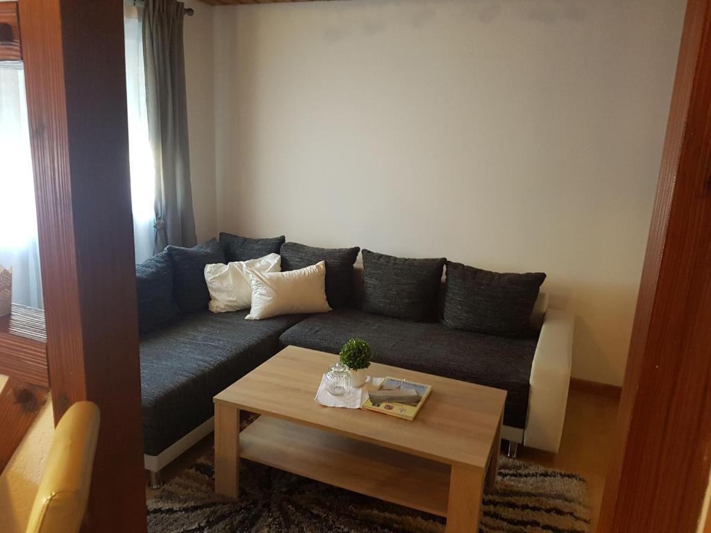Posezení v ubytování Ferienwohnung Reblaus