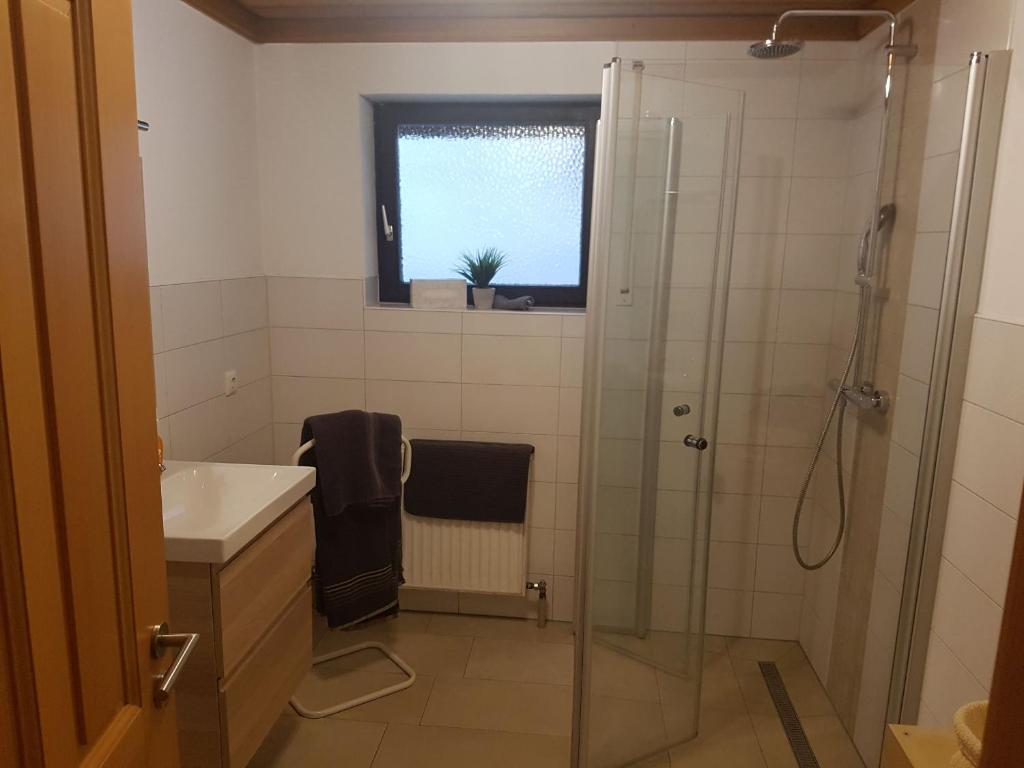 Koupelna v ubytování Ferienwohnung Reblaus