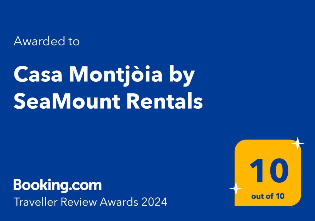 Chứng chỉ, giải thưởng, bảng hiệu hoặc các tài liệu khác trưng bày tại Casa Montjòia by SeaMount Rentals