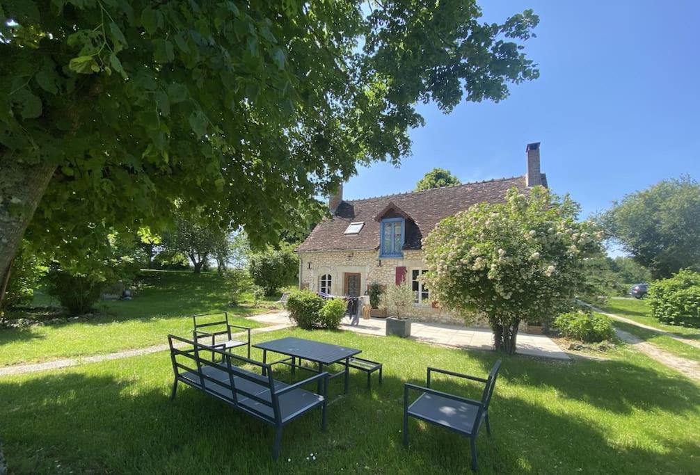 Zahrada ubytování Ma Petite Maison dans la Prairie 25 minutes Zoo Beauval