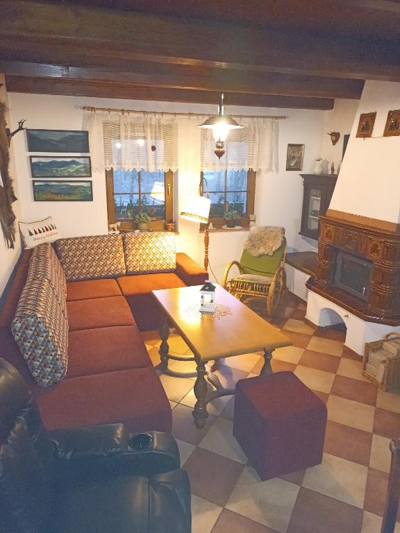 Posezení v ubytování Chalet Horní Orlice