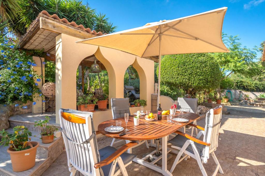 A garden outside Villa KASHMIR by Mallorca Villa Selection