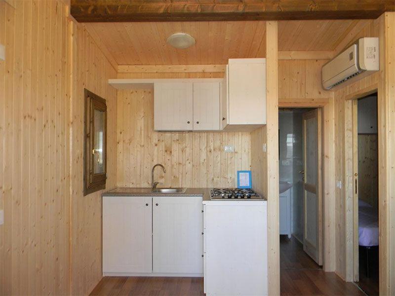 Kuchyň nebo kuchyňský kout v ubytování Camping Fano