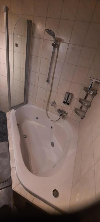 Koupelna v ubytování Ferienwohnung in Weyregg am Attersee