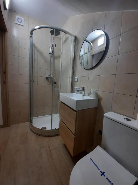 A bathroom at Casa María