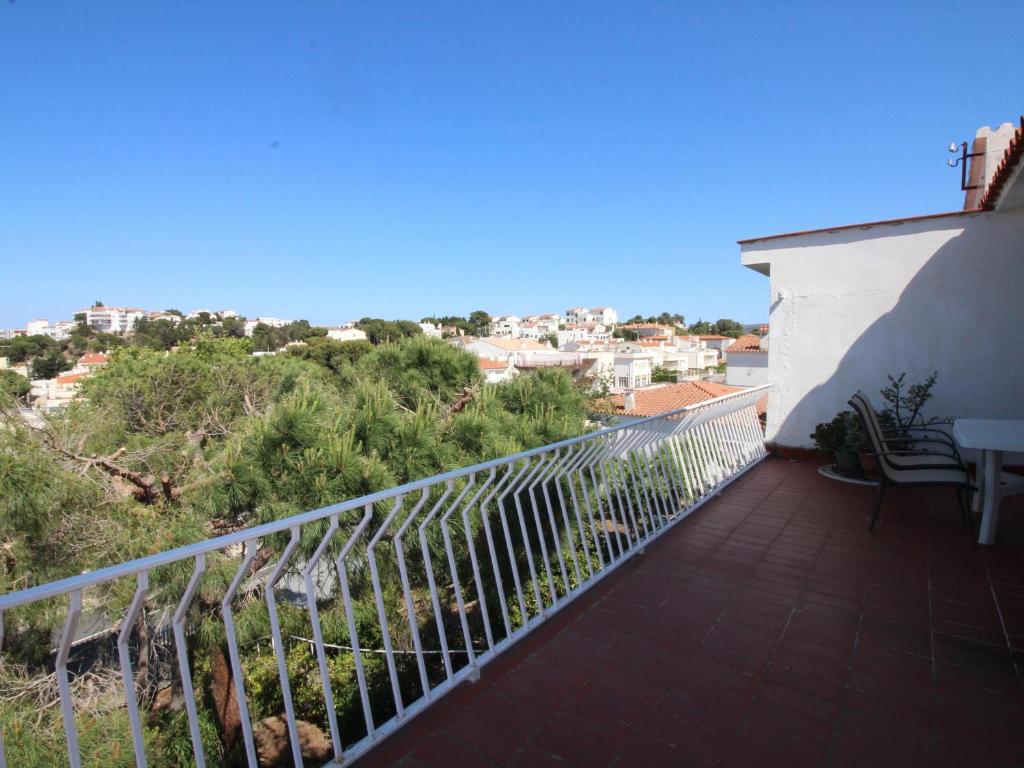 Balkón alebo terasa v ubytovaní Apartamento con gran terraza y vistas panorámicas, a 300 m de la playa. - ES-228-45