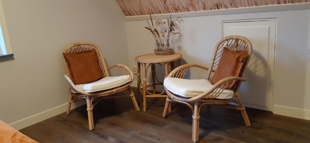 Posezení v ubytování B&B de Zilverreiger