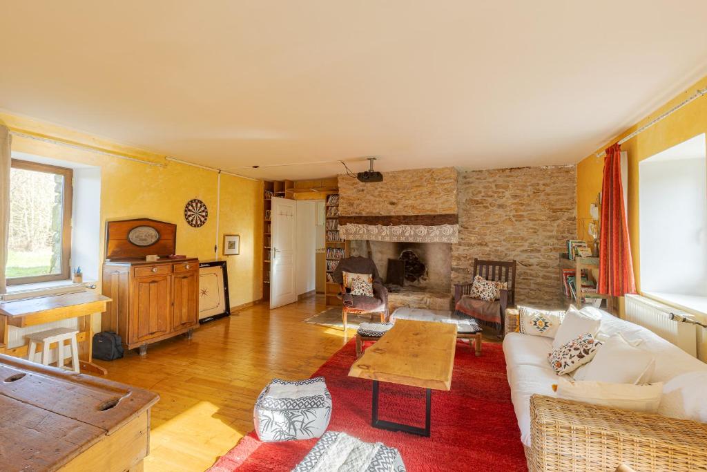 Posezení v ubytování Gîte à la campagne, 30 min des plages du Morbihan