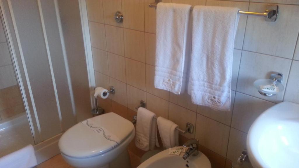Koupelna v ubytování B&B A Robba de Pupi