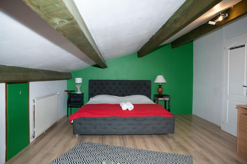 Posteľ alebo postele v izbe v ubytovaní Private ROOM