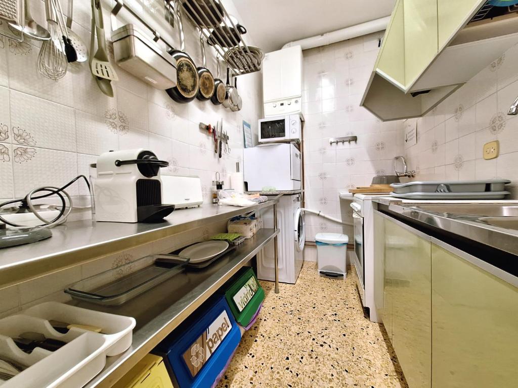 Kuchyň nebo kuchyňský kout v ubytování apartament Eliette 3