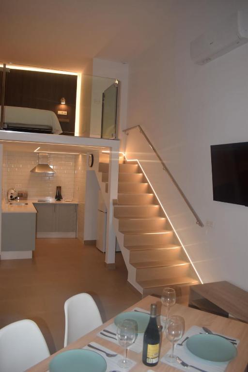 Posezení v ubytování LOFT Reyes Católicos Parking privado INCLUIDO