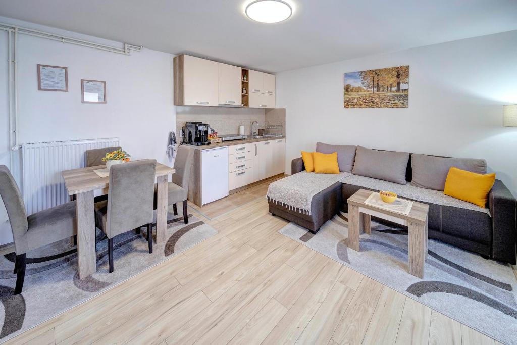 Kuchyň nebo kuchyňský kout v ubytování Apartman Nena