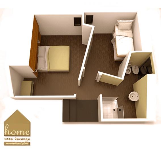 Część wypoczynkowa w obiekcie Casa vacanza home Ragusa