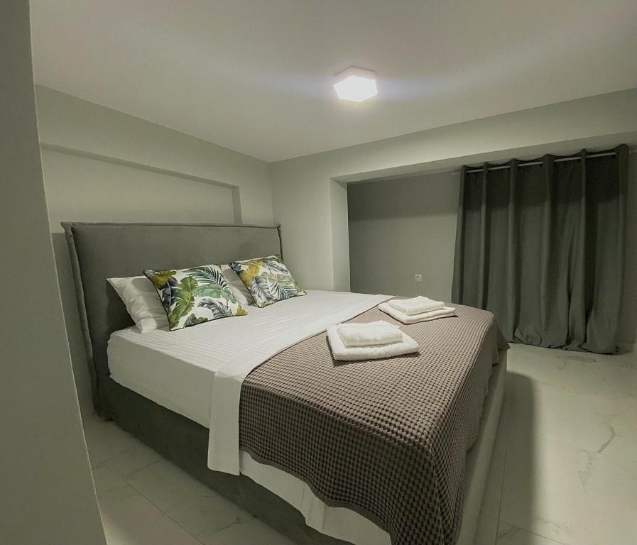 En eller flere senge i et værelse på Levante Maisonette,Halkidiki