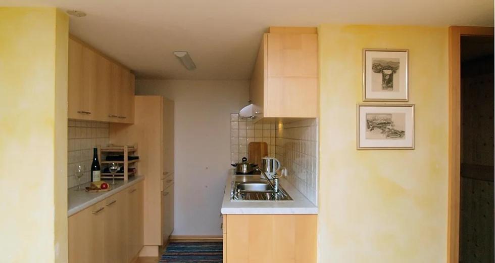 Kuchyň nebo kuchyňský kout v ubytování Bio Ferienbauernhof Greber