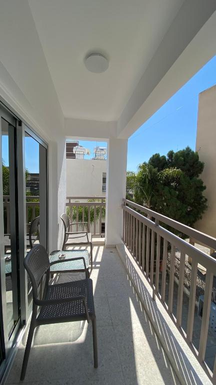 Balkón nebo terasa v ubytování T&L Apartments Agiaos Tychonas