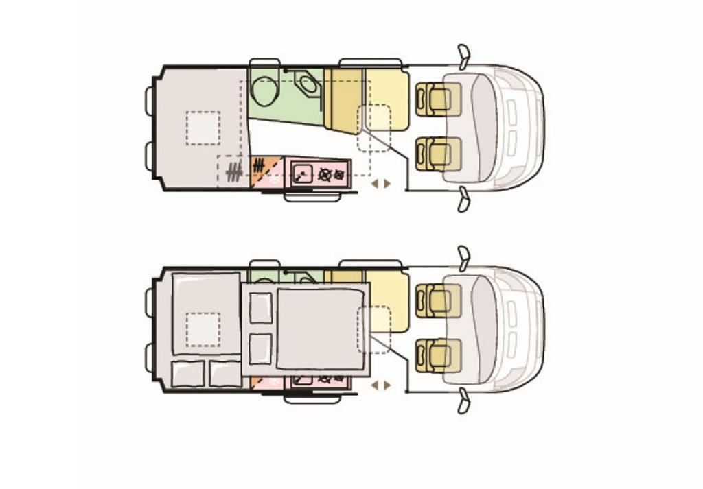 Půdorys ubytování Camper Montenegro and Recreational Vehicles