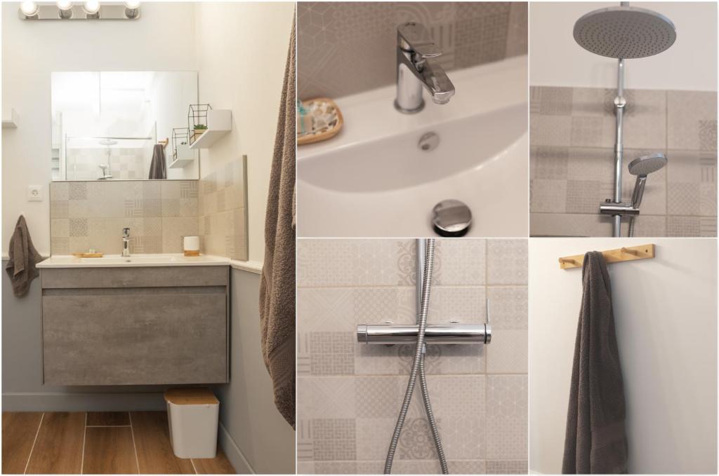 Koupelna v ubytování Bungalow Ti Coco