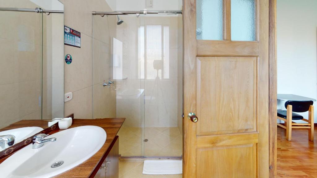 Koupelna v ubytování Hotel Villa Colonia