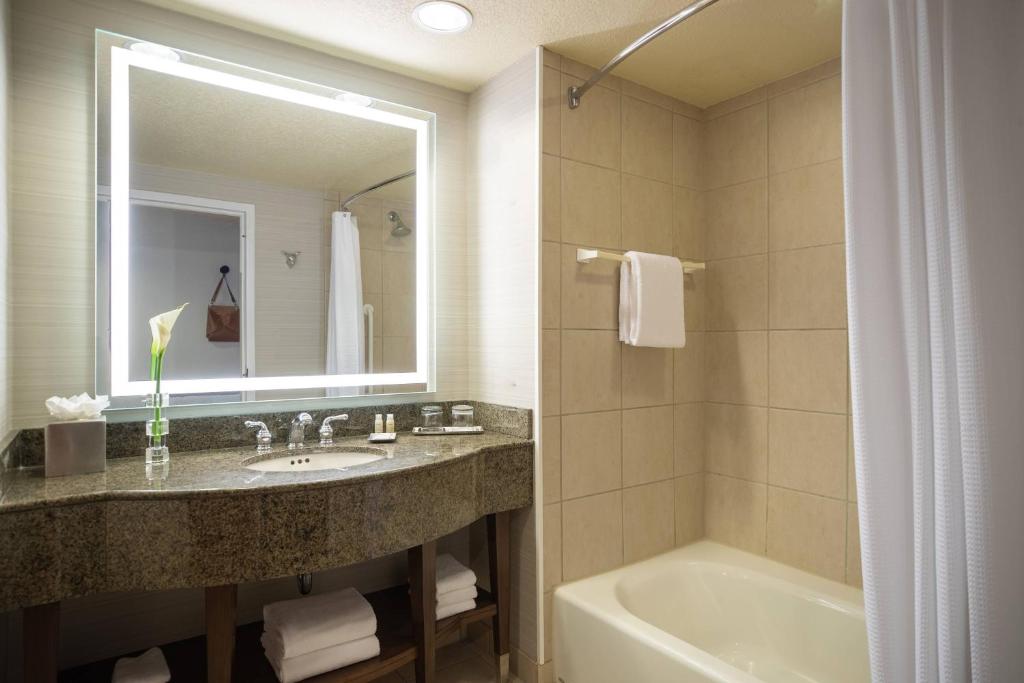 Koupelna v ubytování Renaissance Dallas Richardson Hotel
